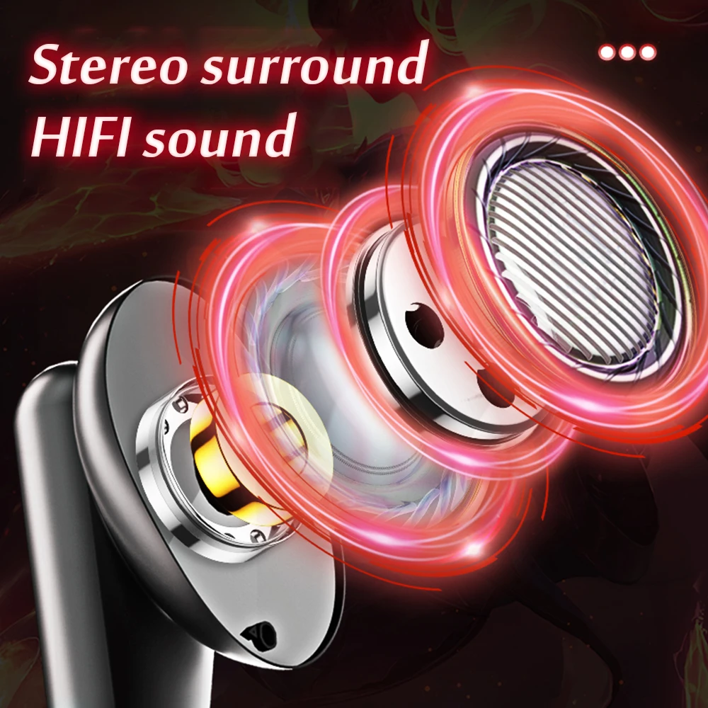 K98 Bluetooth Tws Earphone Gaming Binaural Low Latency Noise Reduction Stereo Cool Charging Box Suitable For All Smart Phone - ANKUX.COM