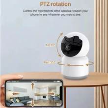 

2MP IP Camera Tuya Smart Automatic Tracking Smart Home Security Indoor WiFi Wireless Surveillance Camera Baby Monitor