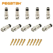 Special Price BNC Connector Compression Connector Jack for Coaxial RG59 Cable CCTV Camera Accessories