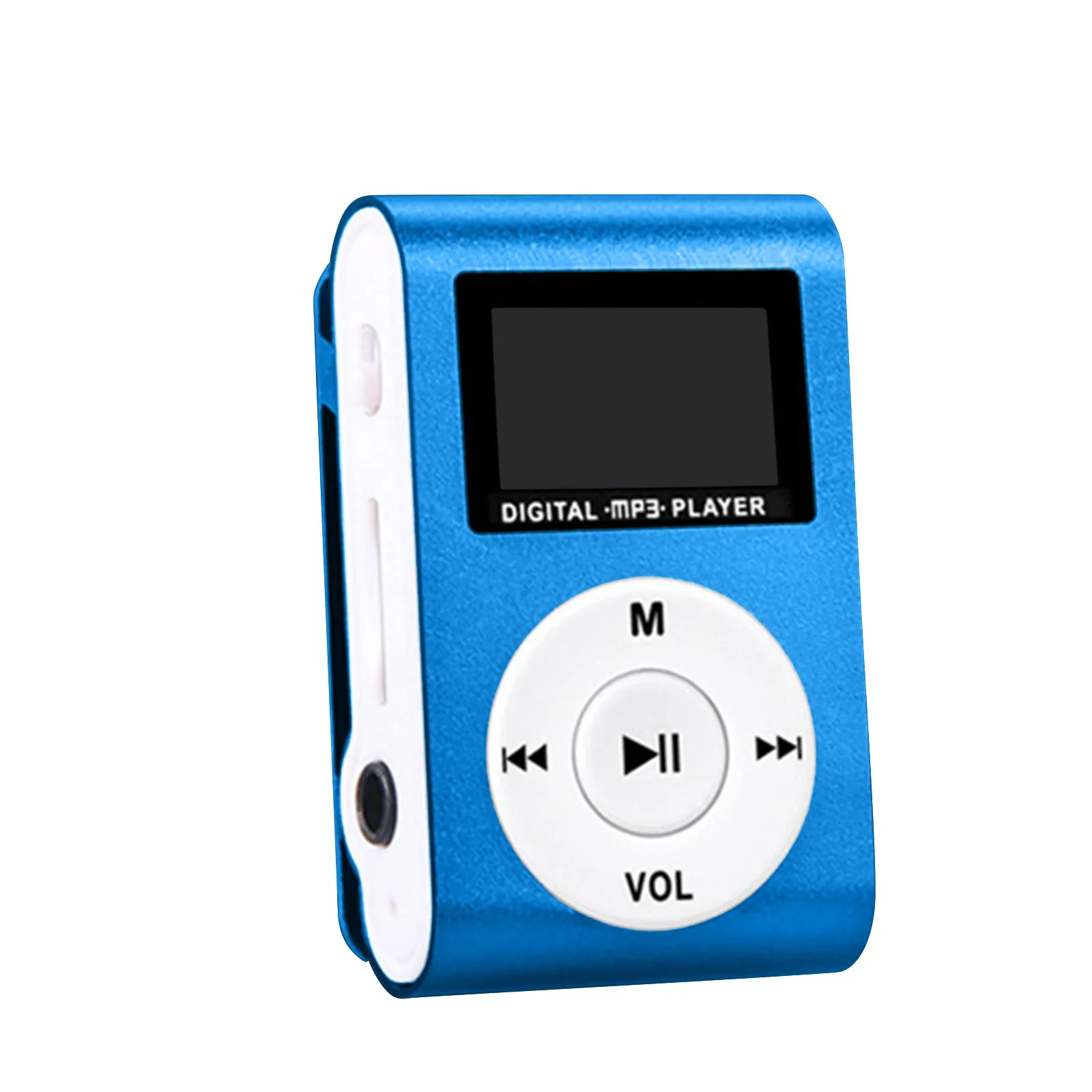 Mini Portable Mp3 Player Mirror Mini USB Digital LCD Screen Sport Fashion Music Player Support Micro SD Card TF Card USB Cable 