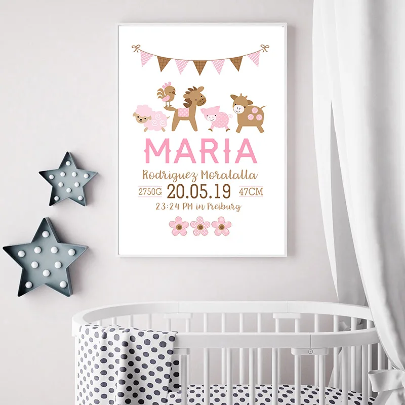 Pink-Baby-Birth-Custom-Poster-Nursery-Cartoon-Animal-Print-Canvas-Painting-Wall-Art-Picture-Nordic-Kids (1)