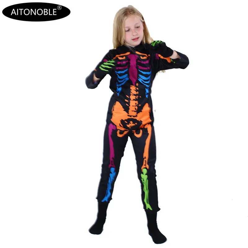 Aitonoble New Costume Child Cute Girls Costume Supergir Dress Girl's Dress Cosplay Halloween For Kids All Saints'