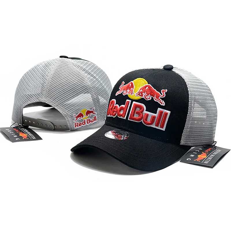 RED BULL Fashion Trucker Cap Men Women Cap Adjustable Outdoors Sports Motor Hat Racing Baseball Cap