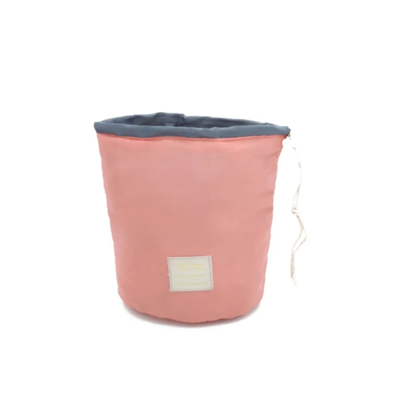 Складная корзина для белья на шнурке в форме Путешествия Макияж косметичка ванная комната туалетный Органайзер водонепроницаемая сумка для переноски животных ZA - Цвет: Розовый