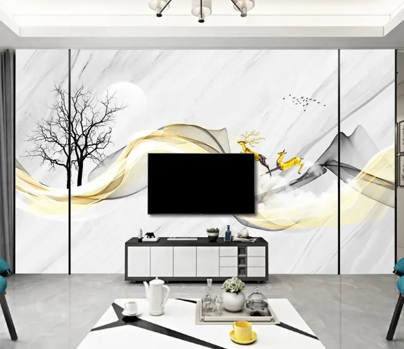 

Custom wallpaper for walls Marble abstract landscape wallpapers for living room bedroom wall paper 3d TV backdrop