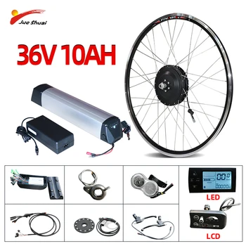 

EU RU Duty free 36V 350W Ebike Kit 36V 10AH Lithium Battery Electric Bike Conversion Kit Front Brushless Gear Hub Motor Wheel