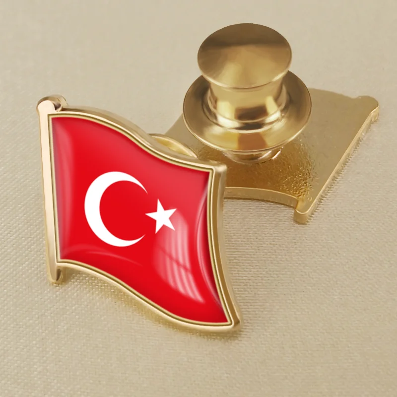 TUトルコ軍＊1930年代＊新月旗＊国旗ピン（実物） - その他
