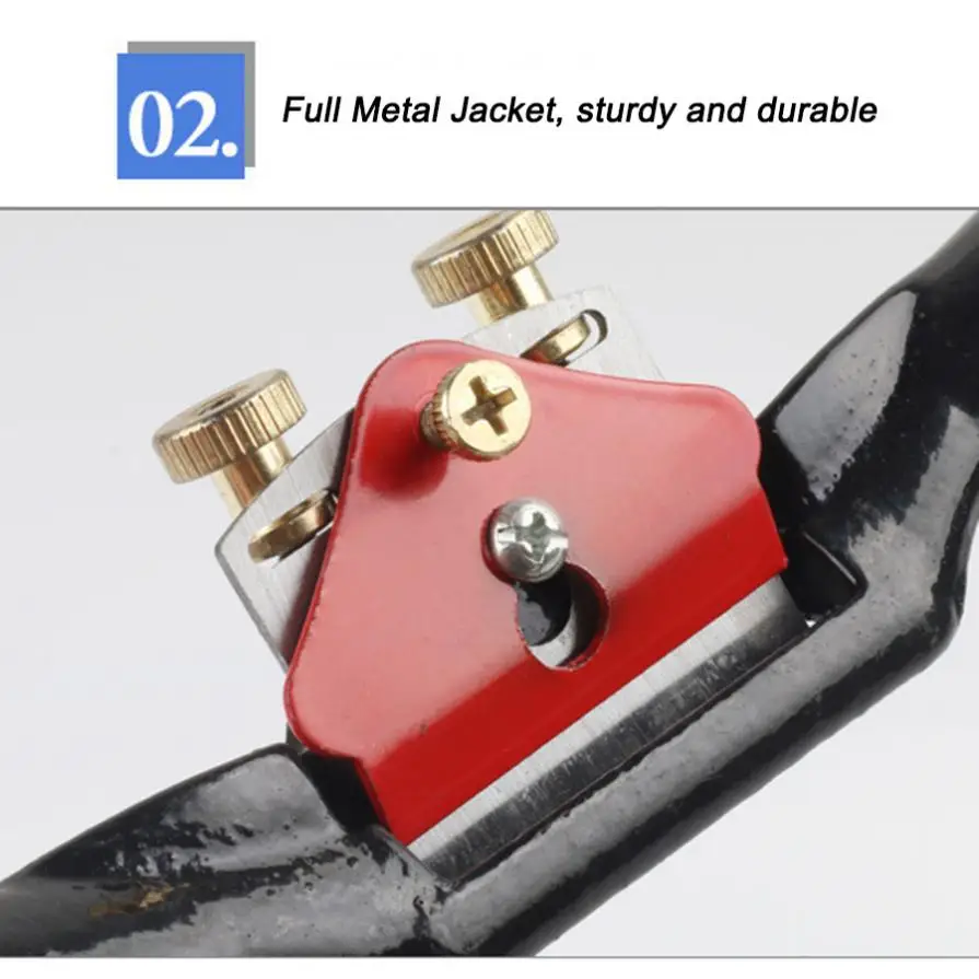 Woodworking Hand Tools Adjustable Hand Plane Spokeshave Woodworking Hand Planer Trimming Tools Wood Cutting Edge Chisel Tool Screw Blade