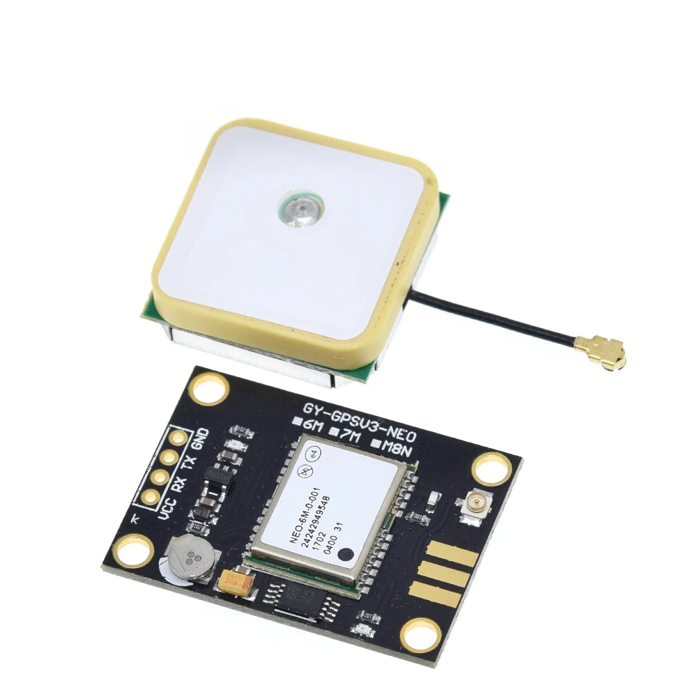 GY-NEO6MV2 new NEO-6M GPS Module NEO6MV2 with Flight Control EEPROM MWC APM2.5 large antenna for arduino