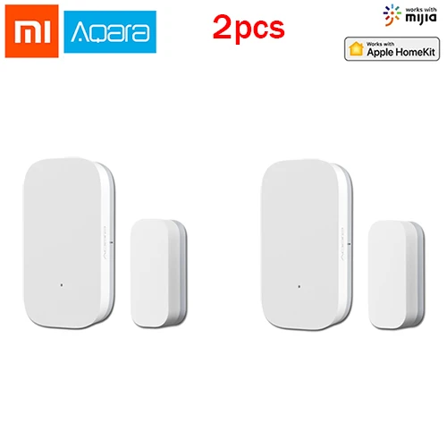 Xiao mi Aqara датчик окна двери Zigbee беспроводное соединение умный mi ni дверной датчик работает с mi App для телефона Android IOS - Цвет: 2pcs