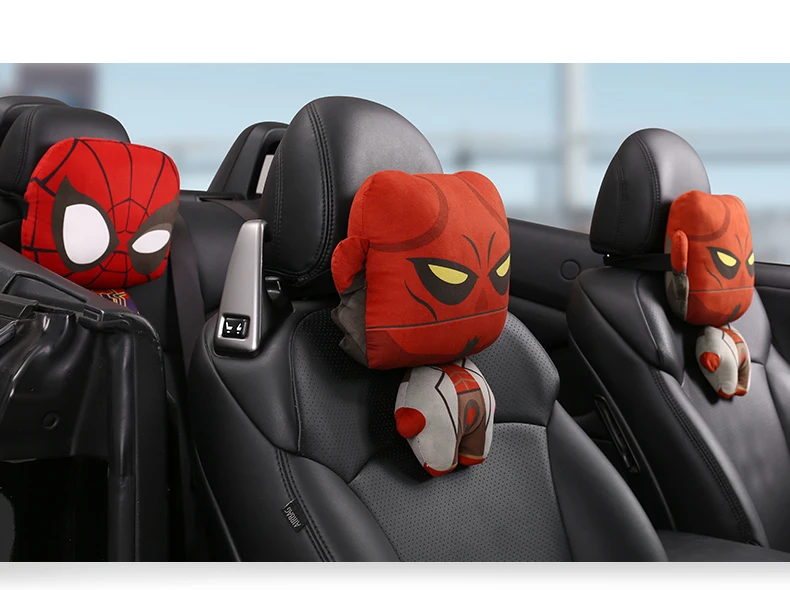 DC Marvel Fashion design Creative Cartoon car headrest car neck pillow seat pillow guard neck Pillow car upholstery Products