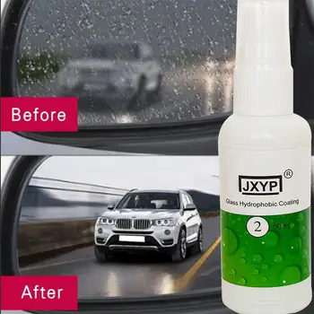 

50ML Car Liquid Ceramic Coat Super Hydrophobic Glass Coating Set Rainproof Car Window Glass Hydrophobic Coating Spray Antifog