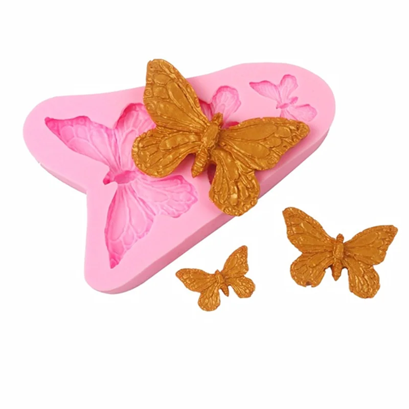 

Butterfly Silicone Mold Resin Kitchen Baking Tool Chocolate Dessert Lace Decoration Supplies DIY Cake Pastry Fondant Moulds