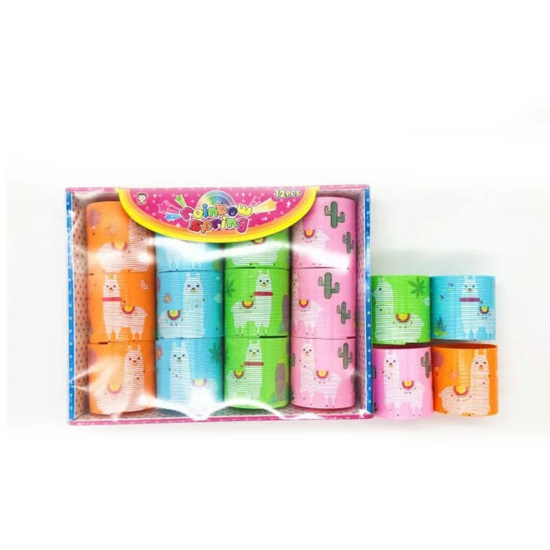 

Classic Toy Ever-Changing Rainbow Ring Jenga Plastic Coil Children Creative Educational Toy