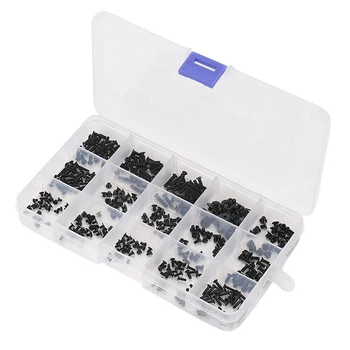 

Nuts Bolts Repair Kit Assorted Black Oxide Mobile phone Computer 450pcs