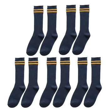 

5 Pairs Pile Non Slip Adults Ladies Fashion Basic Gift Casual Soft School Long One Size Warm Autumn Winter Women Socks