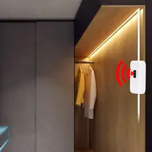 5 в USB Ручной развертки PIR датчик движения светодиодный светильник ручной сканирования Светодиодный Диодная полоса для кухни гардероб прикроватный ночник водонепроницаемая лента