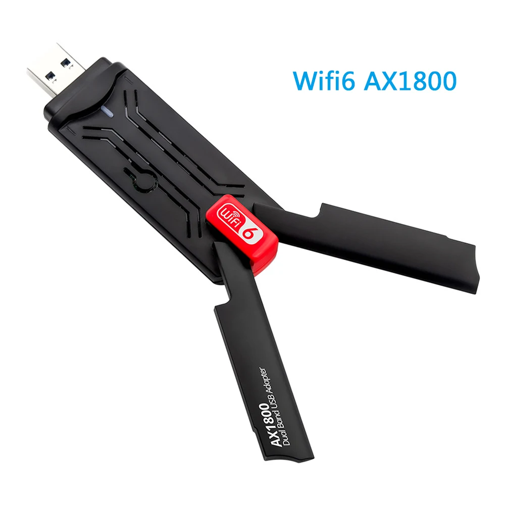 WIFI6 /Wifi5 USB AX1800 Wireless-AX Adapter 2.4/5Ghz Wireless External Receiver Mini Wlan Dongle for PC/Laptop/Desktop pc wifi adapter Network Cards