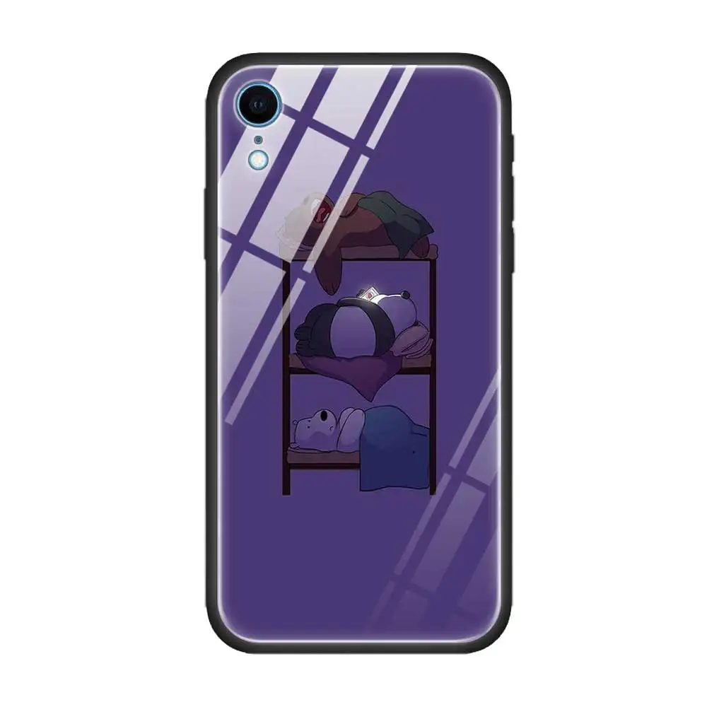 T15 Закаленное Стекло чехол для Apple iPhone 8, 7, 6, 6S Plus, чехол для iPhone 11 11Pro XS MAX XR X силиконовая окантовкка оболочки мы вся правда о медведях - Цвет: T15