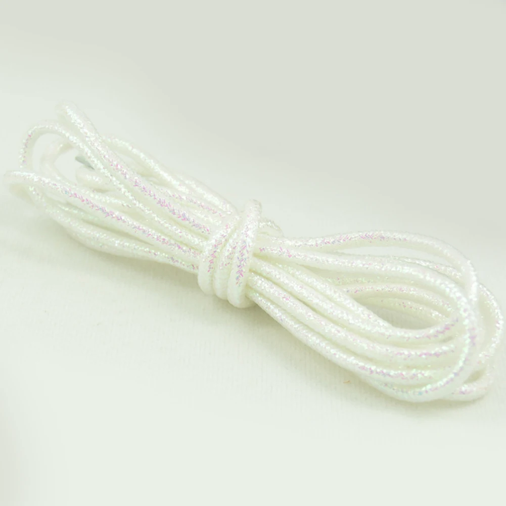 1 pár móda zlato stříbro hedvábí glittery reflexní tkanička pro tenisky ležérní kolo perla bílý barevný bota struna cordones