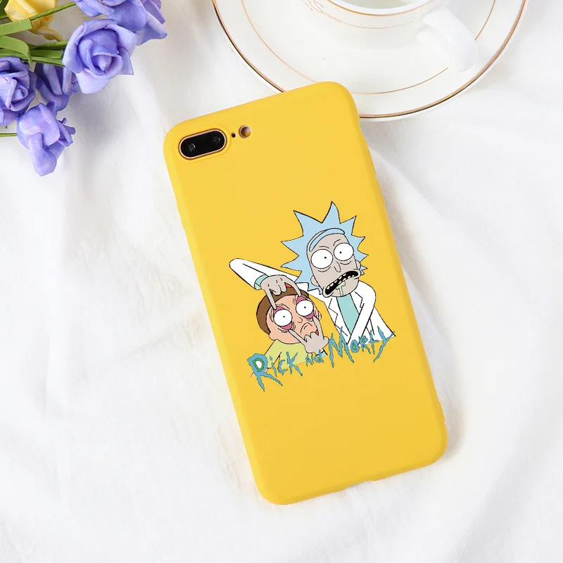 Khu-0rsxkouy Мягкий чехол для телефона Rick And marty из ТПУ для iPhone 11, 5, SE, 6, 6 S, 8 Plus, XS, X, XR, XS Max, 11 Pro, матовый чехол с мультипликационным принтом для iPhone 7 Plus, чехол - Цвет: Khu-0rsxkouy