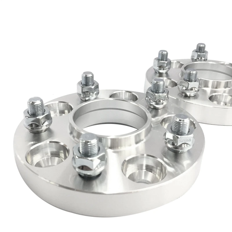 2Pcs Car Wheel Spacers Adapters Gasket Hub Centric Wheel Adapters 5X114.3 64.1 Mm CB 15Mm Thick Spacer