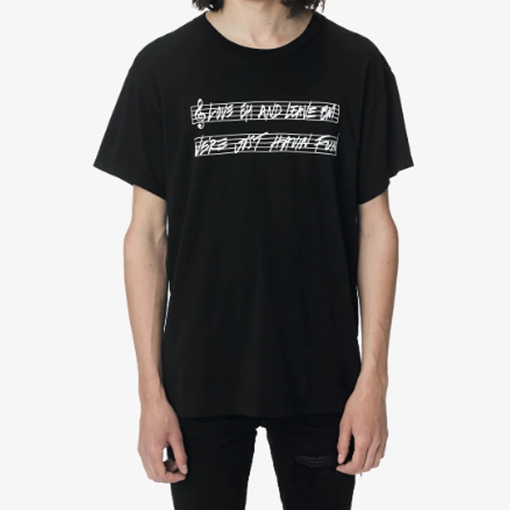 DUYOU мужские дизайнерские футболки LOVE EM LEAVE EM TEE черные женские футболки с коротким рукавом летние хип-хоп футболки хип хоп