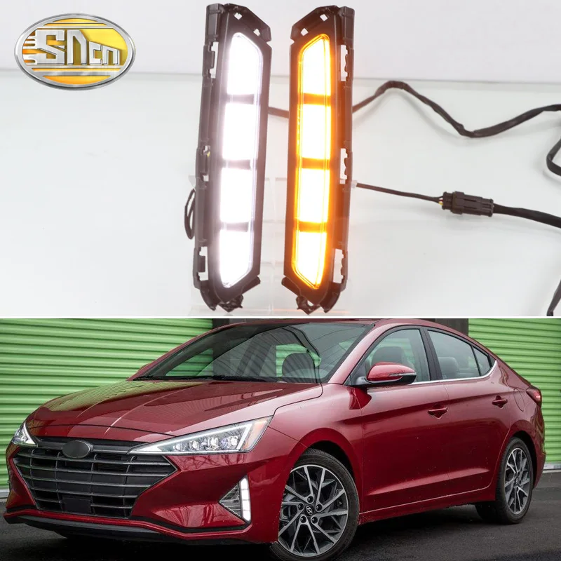 2 предмета в комплекте для Hyundai Elantra Avante 2019 2020 отложным воротником желтый сигнал