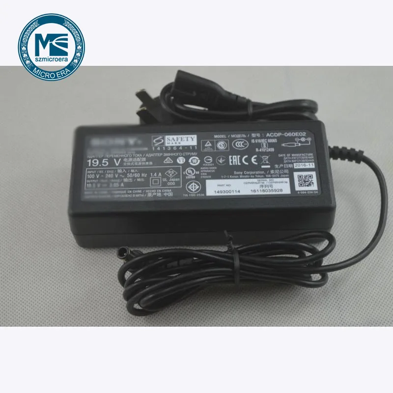 tv адаптер питания для sony KDL-40W650D ACDP-060S01 19,5 V 3.05A