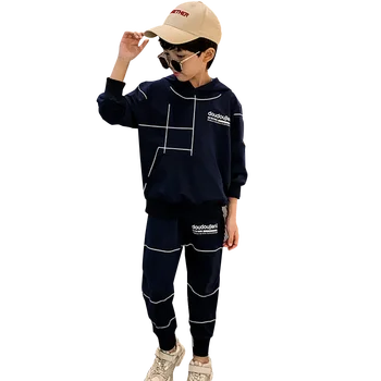 

Spring Clothes For Boys Striped Hoodies & Pants 2 Pcs Boys Tracksuit Letter Print Boys Clothing Set Spring Sport Suit For Boys