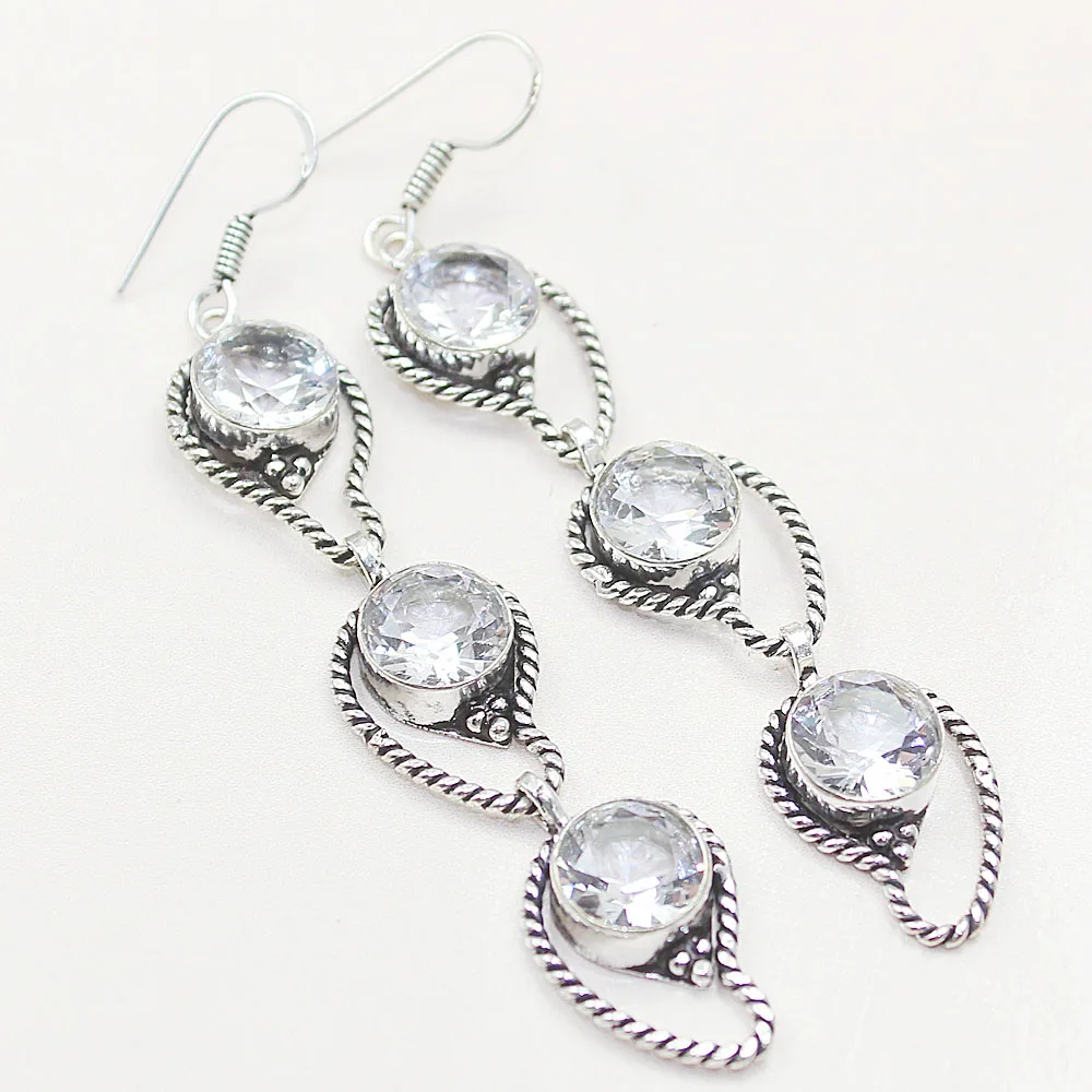 Bianco Topas Orecchino, 85 Millimetri, E0556