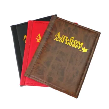 

10 Page 250 Coins Holder Collection Album Multi-Color Coins Storage Book Money Penny Pockets Album Book Collectibles