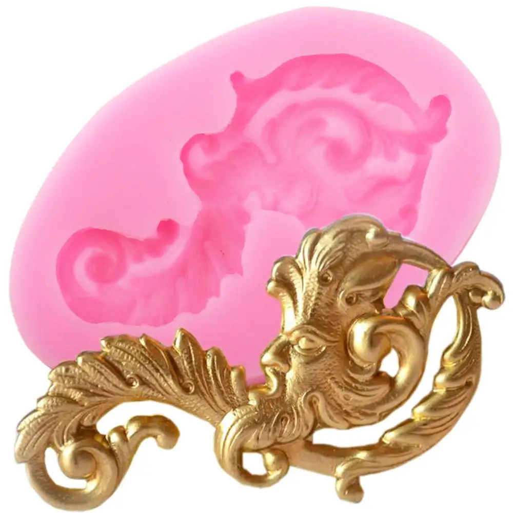 

Scroll Leaves Lace Border Silicone Mold Relief Cupcake Topper Fondant Cake Decorating Tools Candy Clay Chocolate Gumpaste Moulds