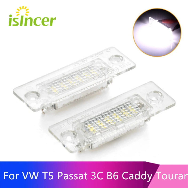 Новый светодиодный автомобильный светильник для номерного знака VW T5 Passat 3C B6 Caddy