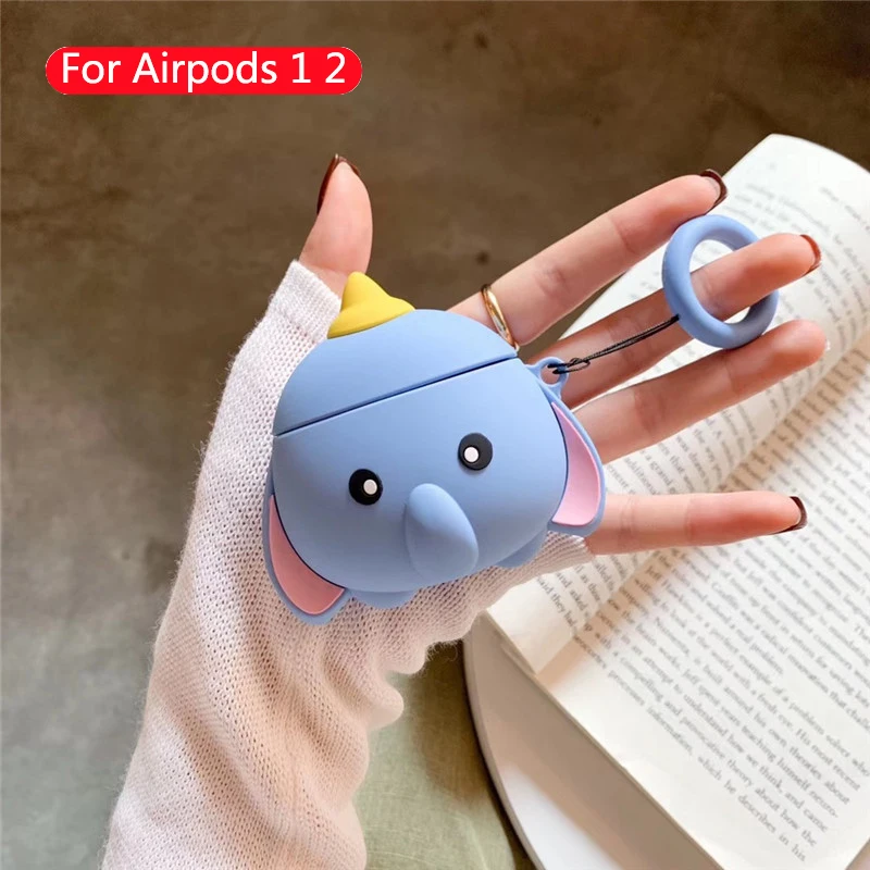 493 Милый мультяшный беспроводной Чехол для bluetooth-гарнитуры для Apple Airpod 1 2, силиконовый чехол для наушников, аксессуары для airpods, защитный чехол - Цвет: 493