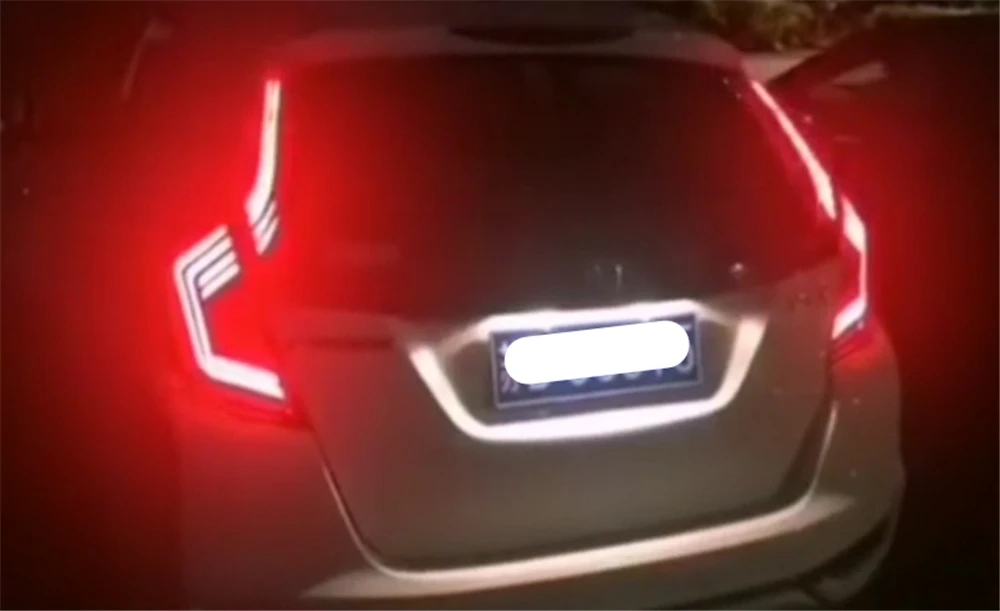 2 шт. задние фонари для Honda Jazz Fit GK5- светодиодные задние фонари задняя противотуманная лампа задняя лампа DRL+ тормоз+ Парк+ Сигнальные огни