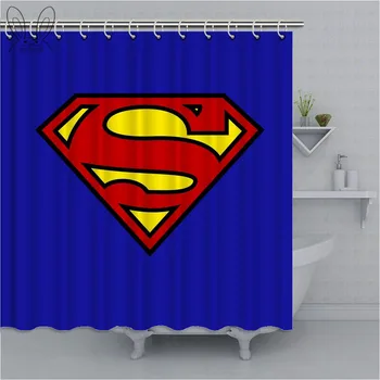 

Aplysia Home Of Superman Logo Shower Curtains Movies Symbol Waterproof Fabric Bathroom Curtains