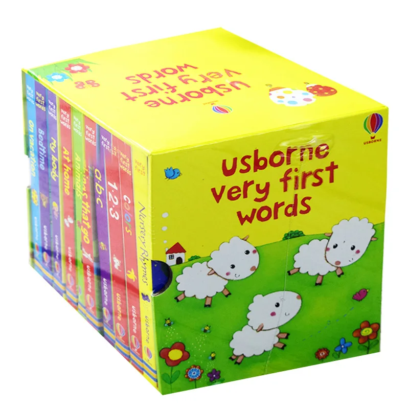 10 книг/комплект USborne самый первый слов настольная книга развивающие игрушки