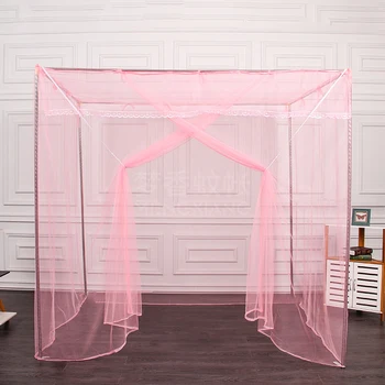

Double Summer Bed Anti Insect Decoration Canopy Solid Square Top Home Opening Dormitory Mesh Polyester Mosquito Net