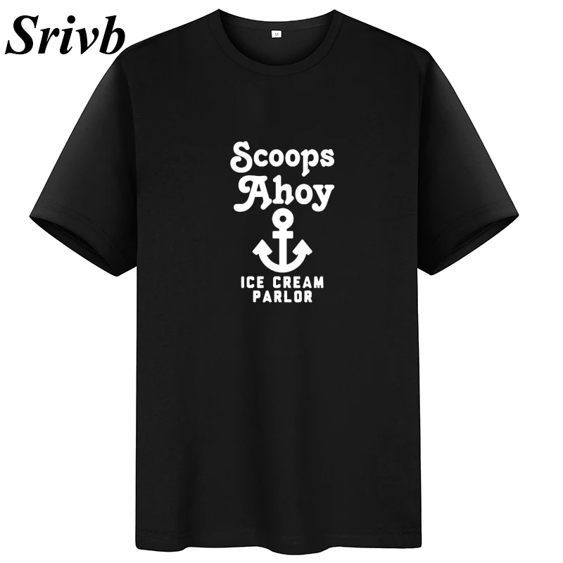 Srivb совки Ahoy письмо футболка женская tumblr черный белый Повседневный принт женские