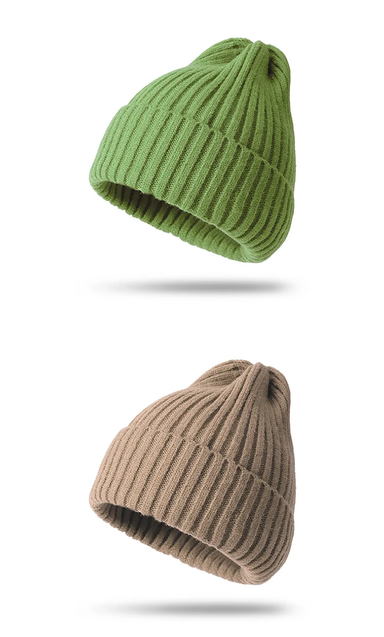 Nuovo berretto invernale per donna uomo ragazzo ragazza uncinetto Skullies cappello tinta unita unisex autunno berretti lavorati a maglia berretti selvatici_voghion.com