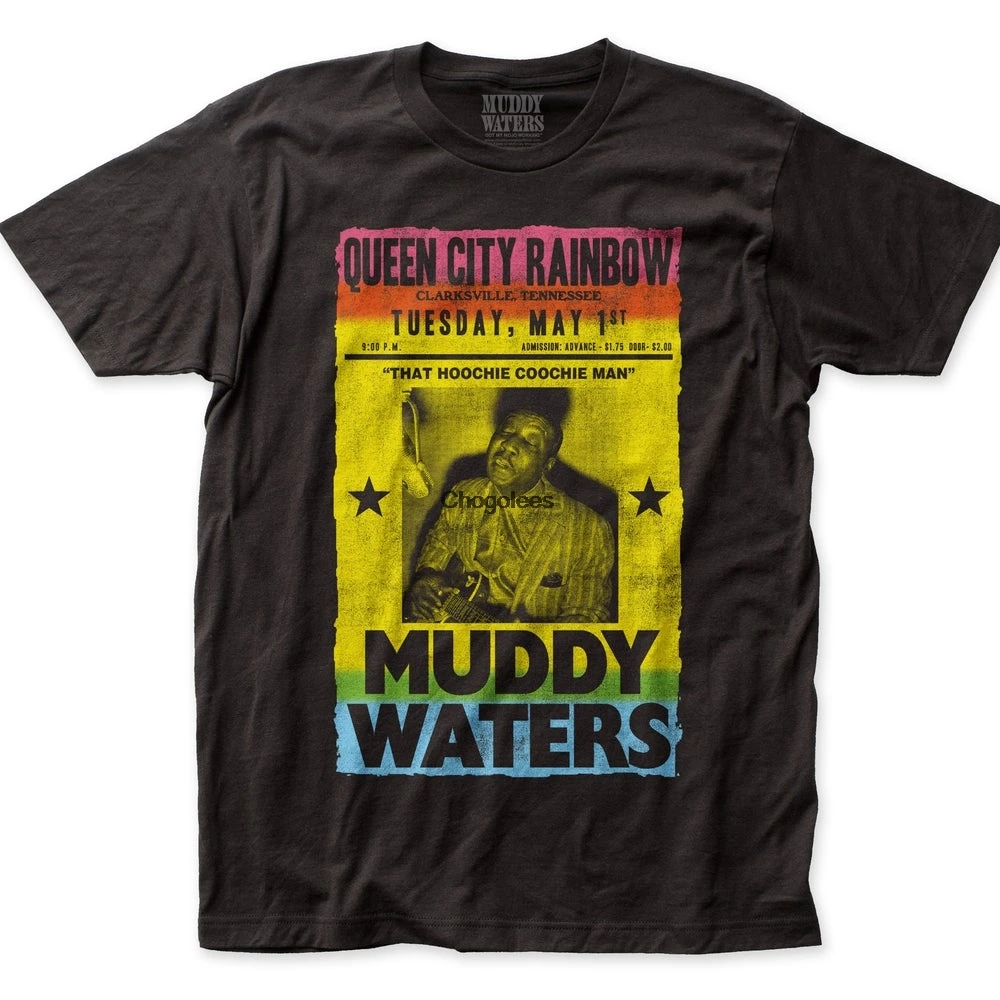 Мягкая Приталенная футболка из 301 хлопка Muddy Waters Queen City (MW03) Черная | Мужская одежда