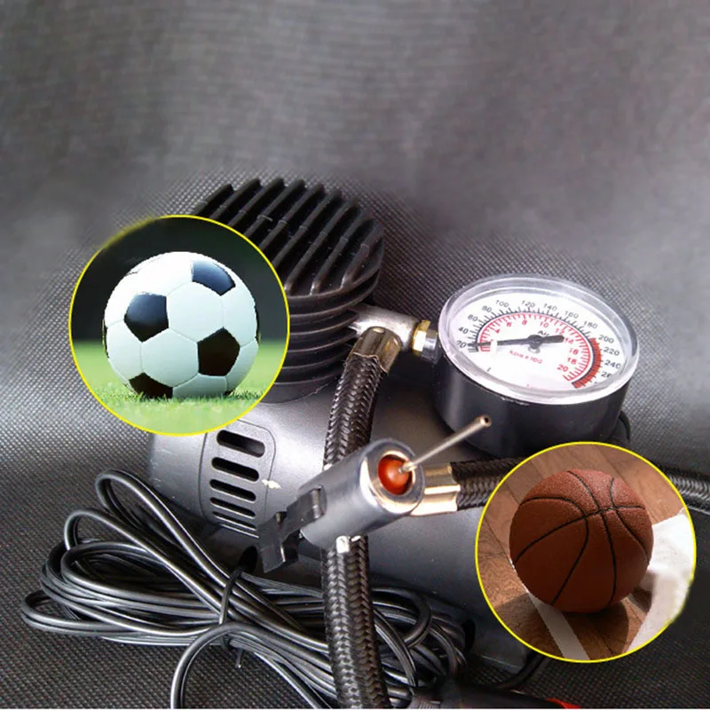300PSI 12V Мини Воздушный компрессор авто электрический воздушный насос для шин с v