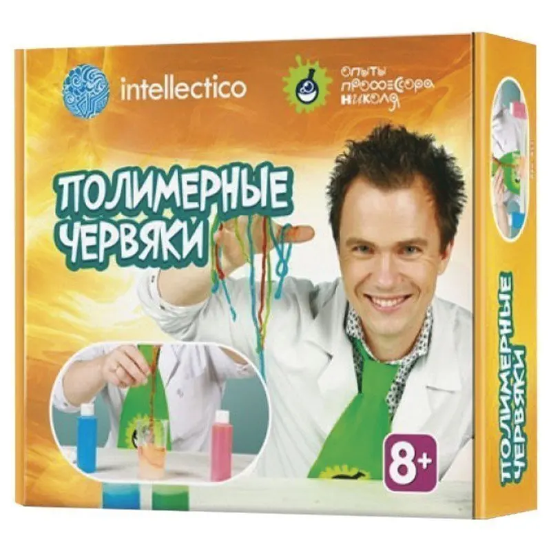 Набор для экспериментов &quotОпыты профессора Николя. Полимерные червяки&quot INTELLECTICO