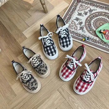 

Thick bottom leopard net red ins Hong Kong style casual shoes women 2020 spring new Korean fashion lace student shoes