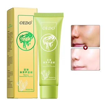 

OEDO Seaweed Aloe Vera Gel Hydrating Whitening Day Cream Acne Anti Aging Wrinkle Collagen Facial Cream Brighten Skin Care TSLM1