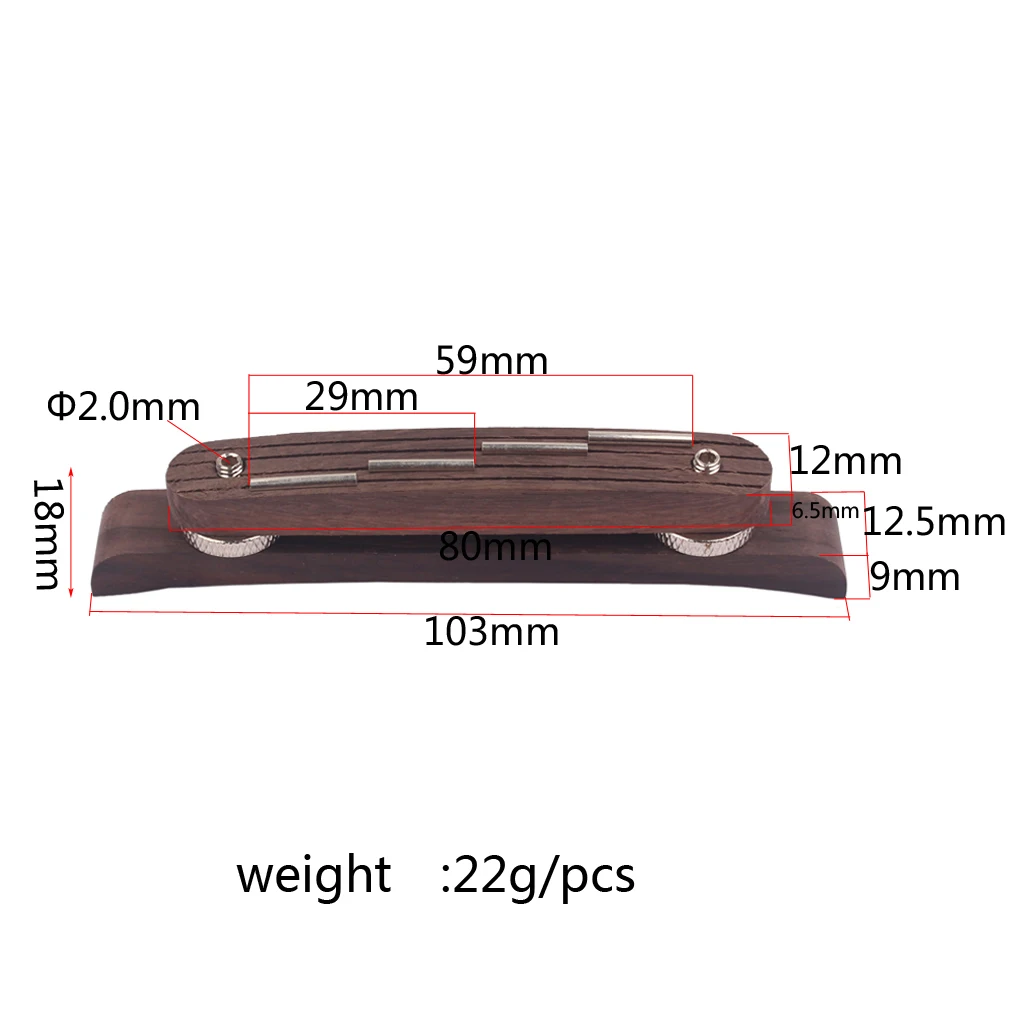 103mm Mandolin Strings Bridge Compensated For Guitar Bass Jazz Accessories