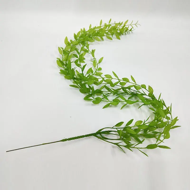 

Artificial Weeping Willow Leaves Wall Vines Simulation Leaf For Home Office Decoration- ztou