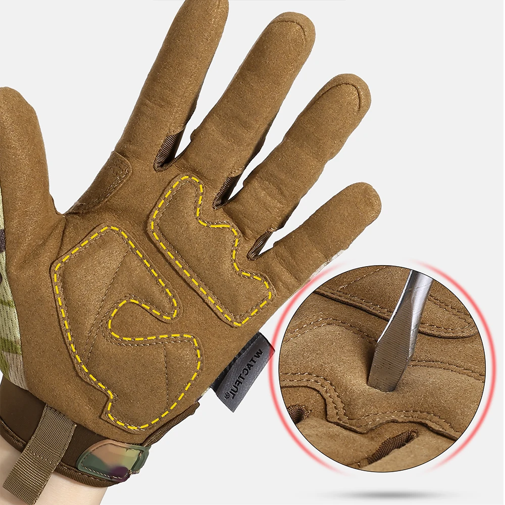 Tactical Military Rubber Protective Gloves