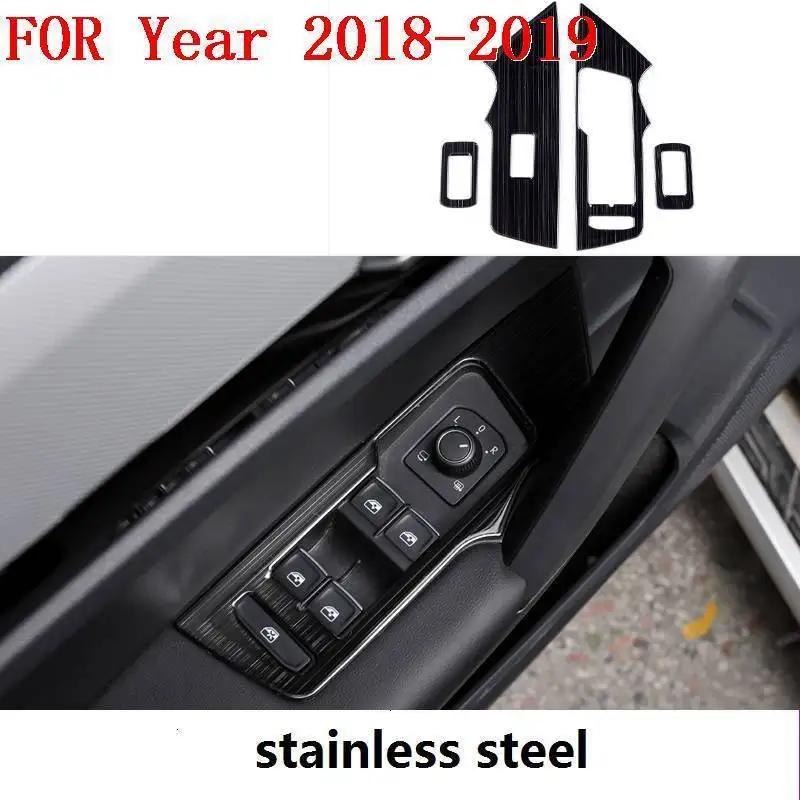 Car Cup Window Door Interior Promote Automobile Chromium Modified Decoration Covers Parts Mouldings 18 19 FOR Volkswagen Tayron